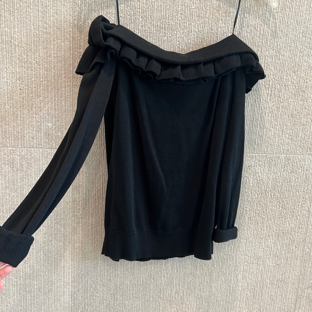 black off the shoulder top